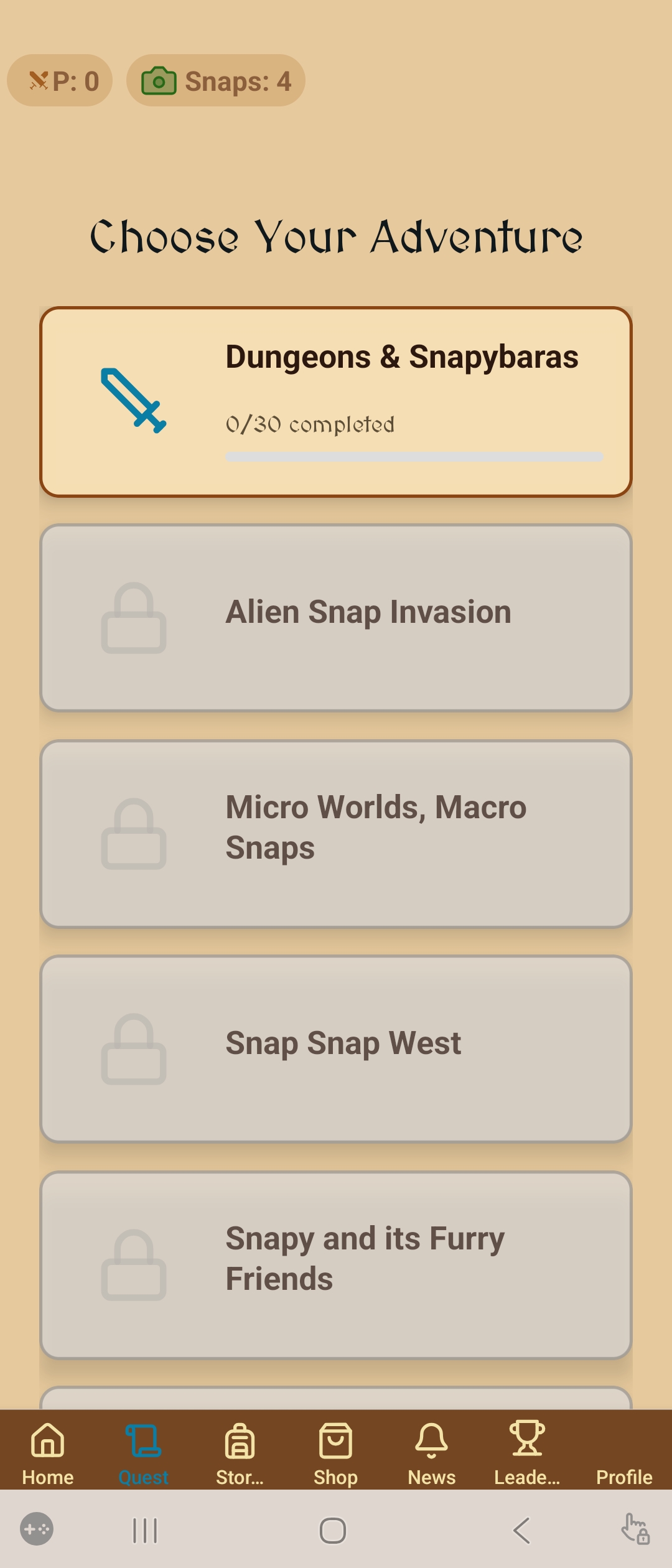Snapybara Screenshot