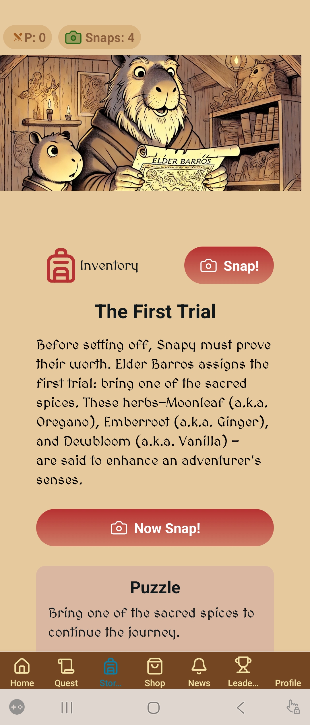 Snapybara Screenshot