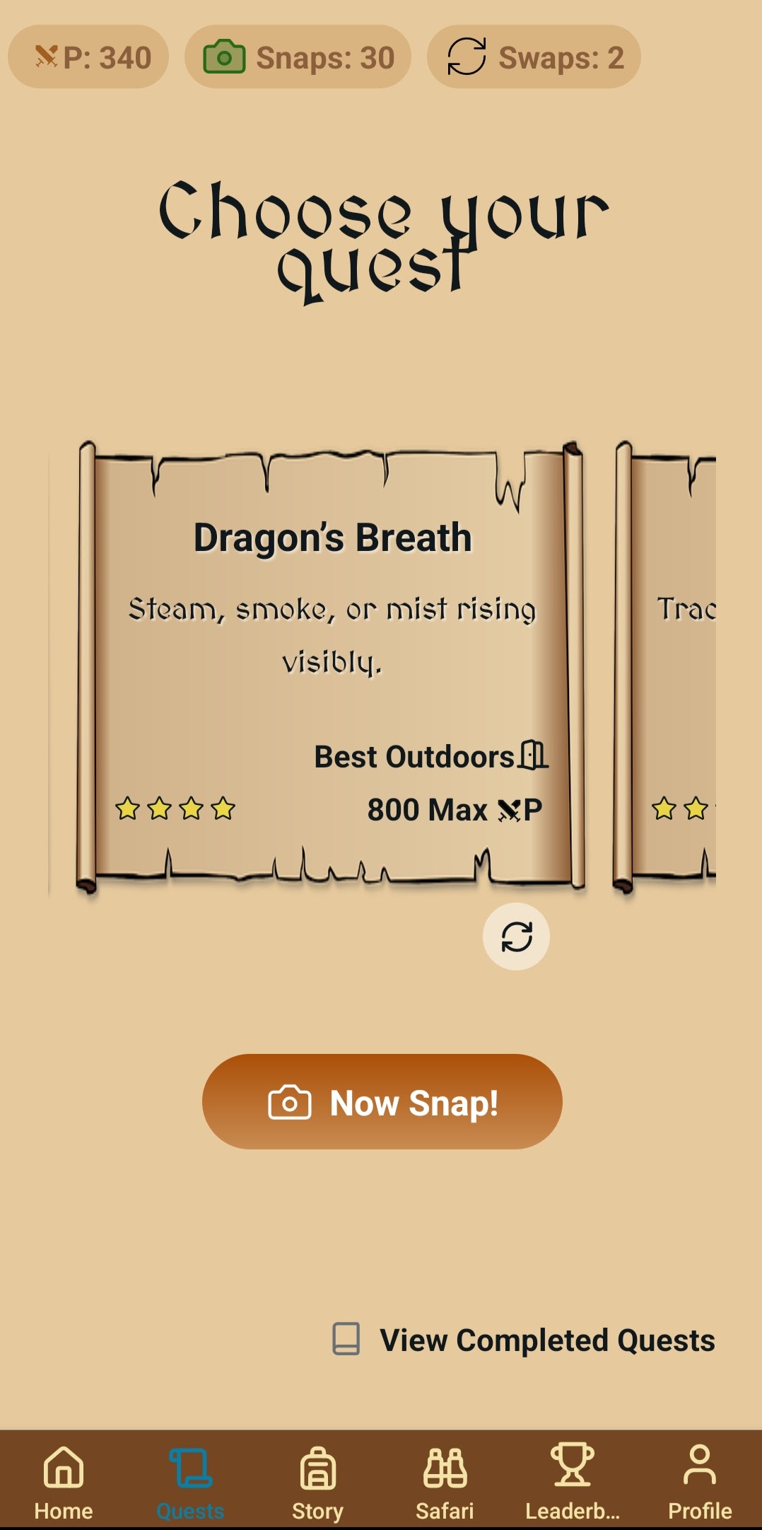 Snapybara Quest Screenshot